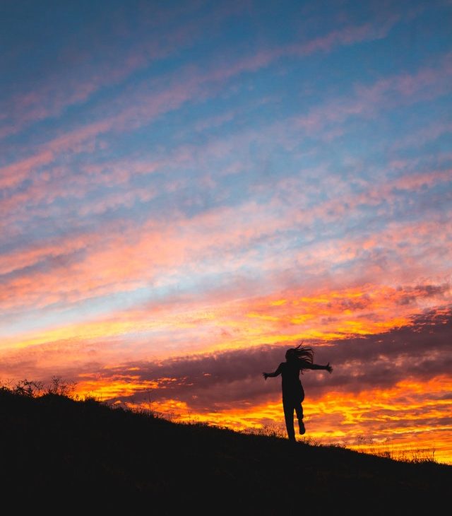 Woman.Free Spirit. Skyline. Horizon. Serenity.