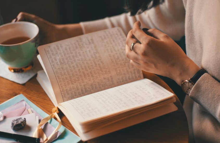 Journal, Coffee, Woman, Journaling