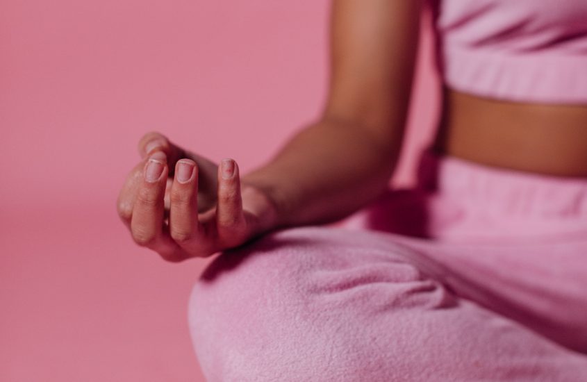 lotus pose, meditation, pink, harmony, woman